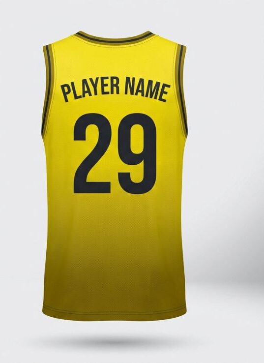 Volt Volt Basketball Jersey, neon yellow, back