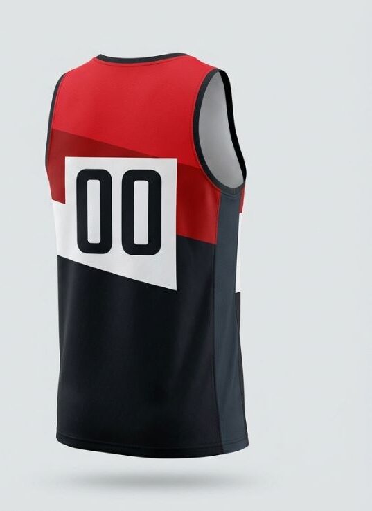 Crimson Blitz Basketball Jersey, crimson red, back