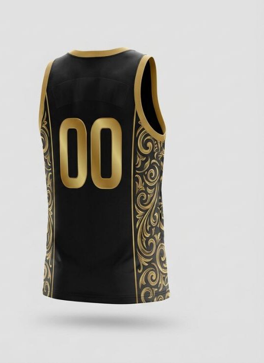 Gold Standard Basketball Jersey, gold, back