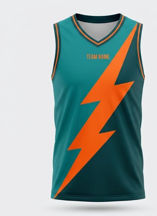 Teal Volt Basketball Jersey