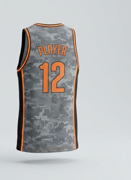 Urban Camo Basketball Jersey, back