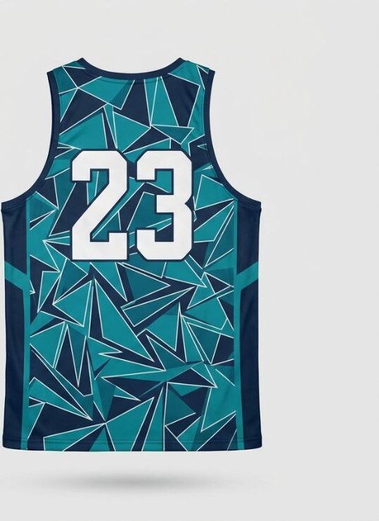 Sonic Teal Basketball Jersey, teal, back