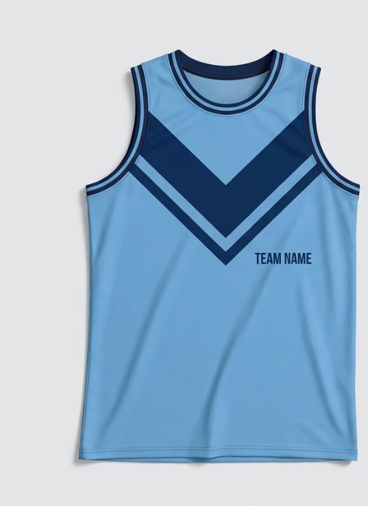 Sky Chevron Basketball Jersey
