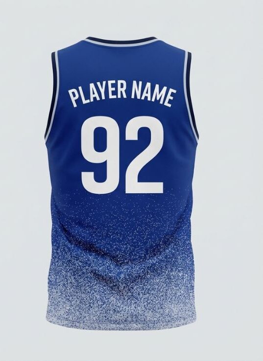 Royal Static Basketball Jersey, royal blue, back
