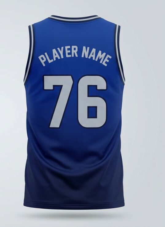 Royal Dusk Basketball Jersey, royal blue, back