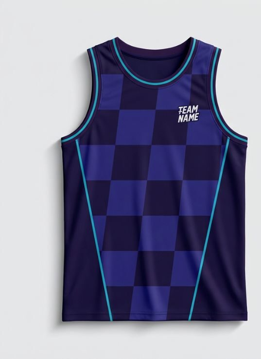Indigo Blade Basketball Jersey