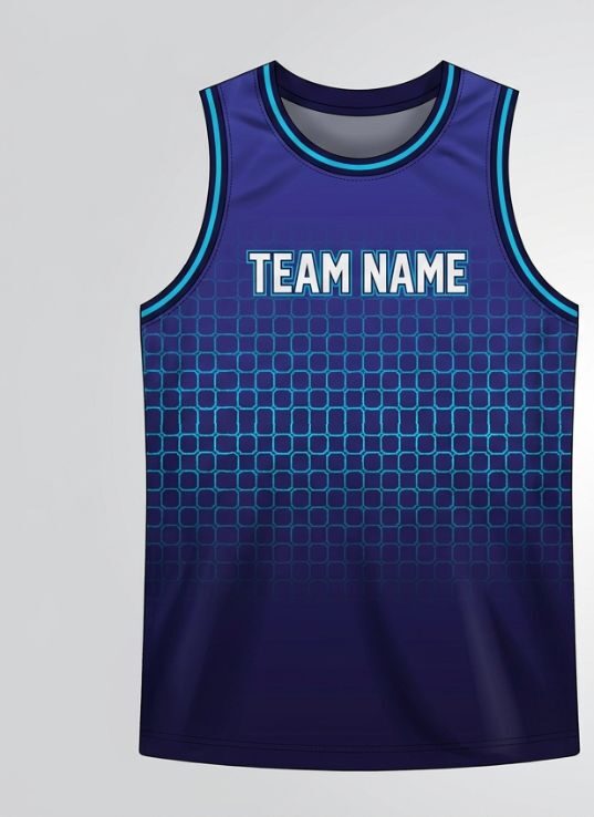Indigo Hex Basketball Jersey