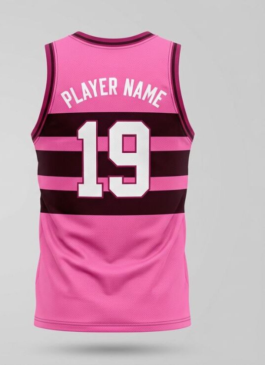 Rose Heritage Basketball Jersey, rose pink, back