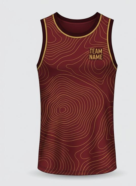 Maroon Topo Basketball Jersey