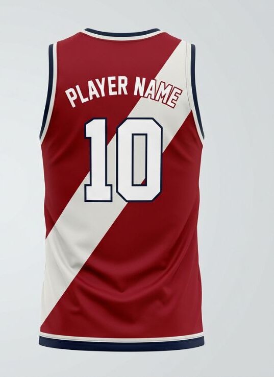 Crimson Royale Basketball Jersey, crimson red, back
