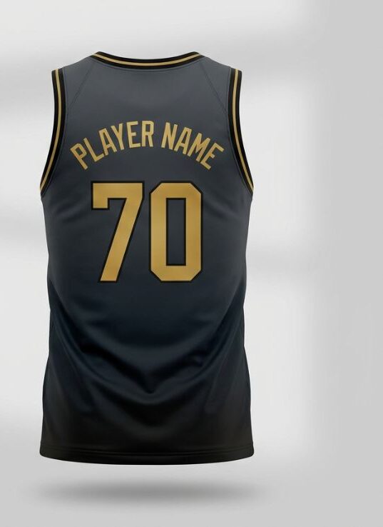 Onyx Gradient Basketball Jersey, onyx black, back