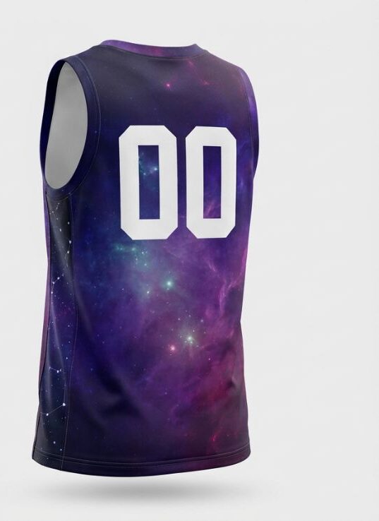 Galaxy Slam Basketball Jersey, back
