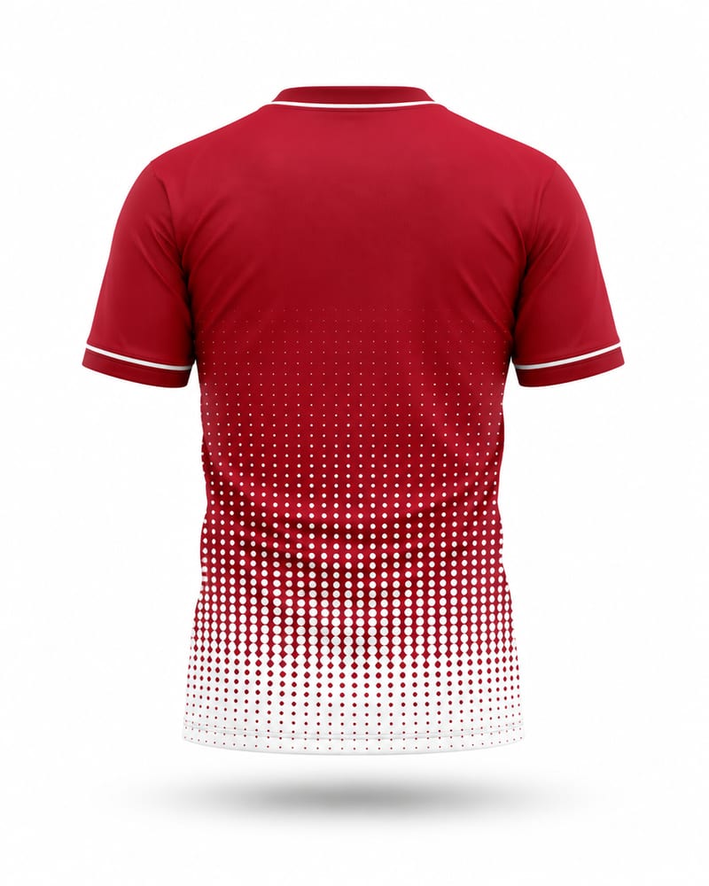 Scarlet Rise Cricket Jersey, scarlet red, back