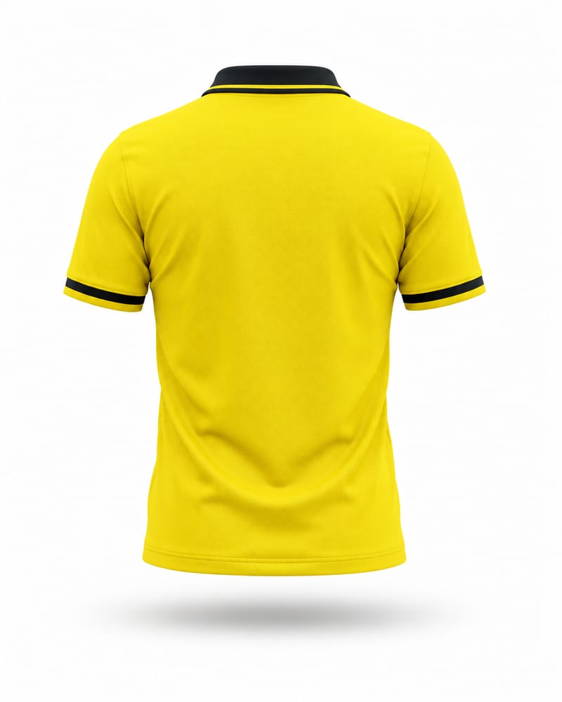 Volt Stroke Cricket Jersey, neon yellow, back