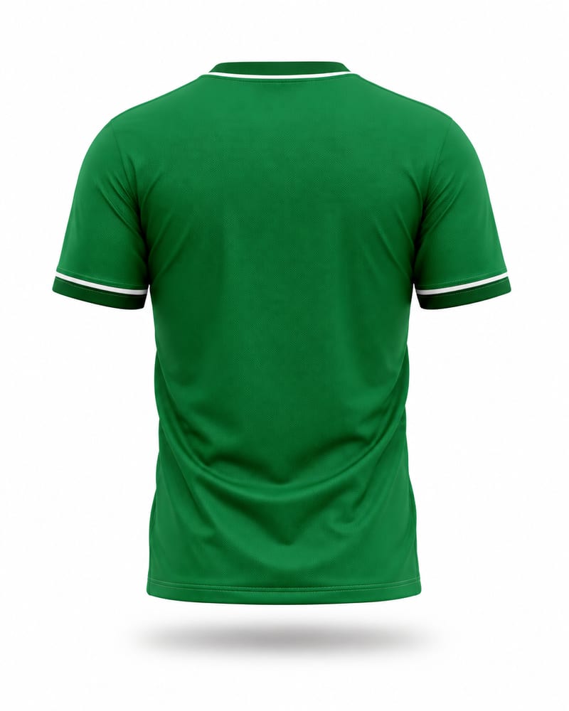 Emerald Bands Cricket Jersey, emerald green, back