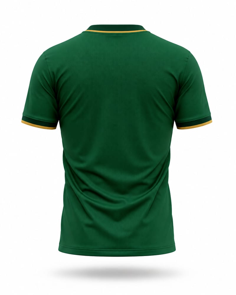 Bottle Brush Cricket Jersey, bottle green, back
