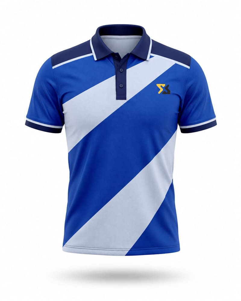 Royal Diagonal Cricket Jersey