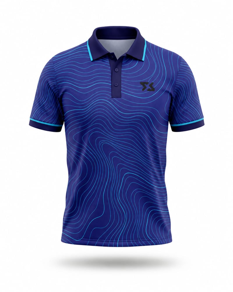 Indigo Topo Cricket Jersey