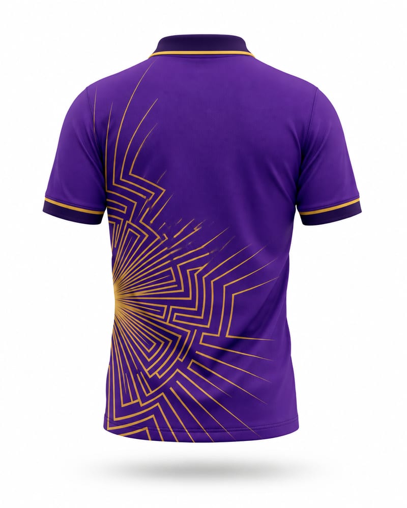 Purple Maze Cricket Jersey, purple, back