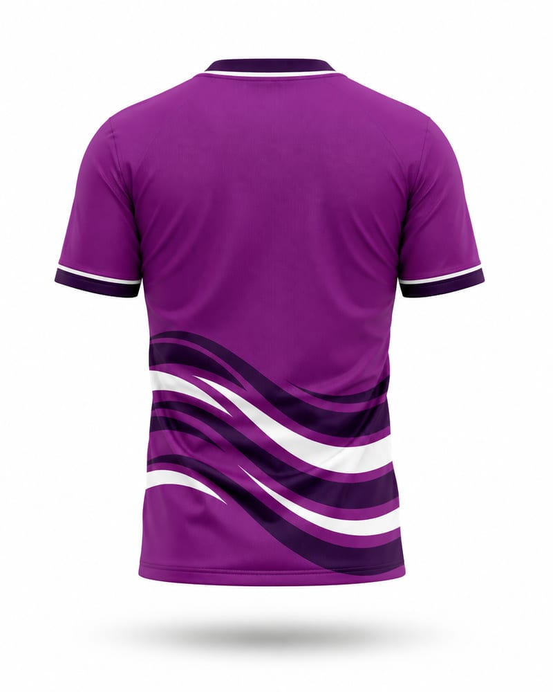 Orchid Monsoon Cricket Jersey, orchid purple, back