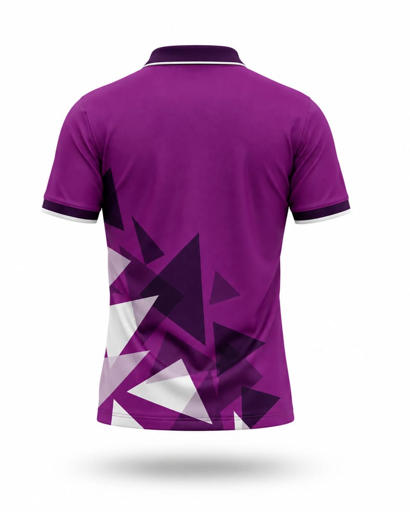 Orchid Shard Cricket Jersey, orchid purple, back