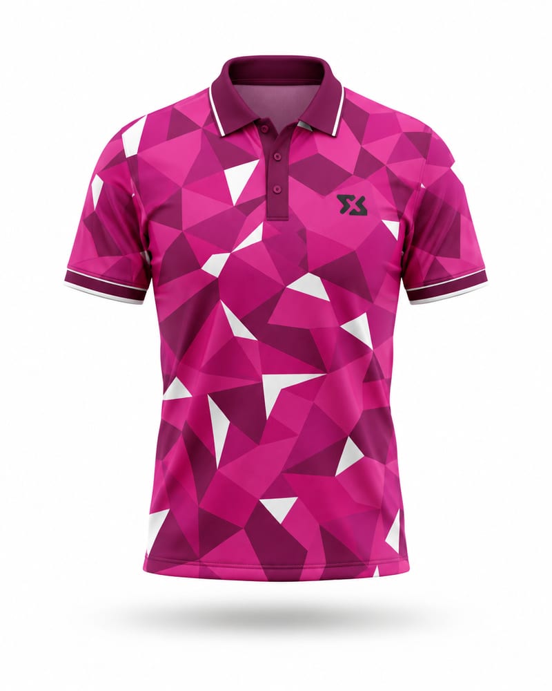 Magenta Camo Cricket Jersey