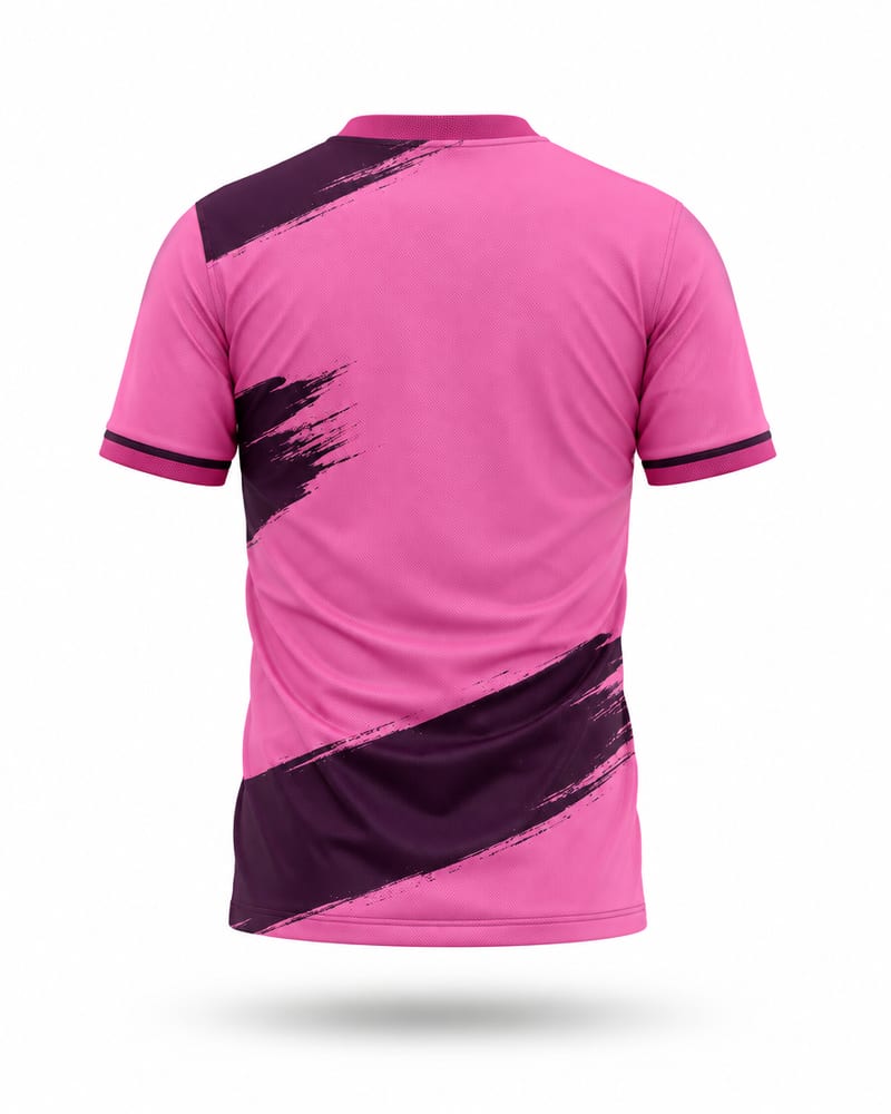Rose Brush Cricket Jersey, rose pink, back