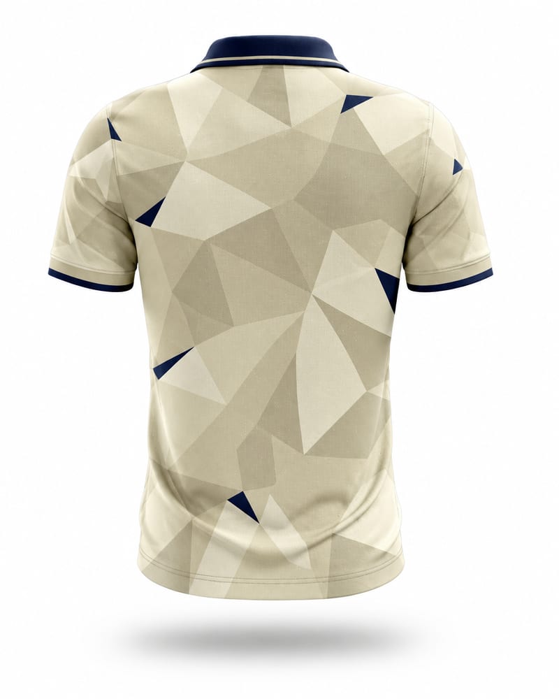 Ivory Geo Cricket Jersey, ivory, back