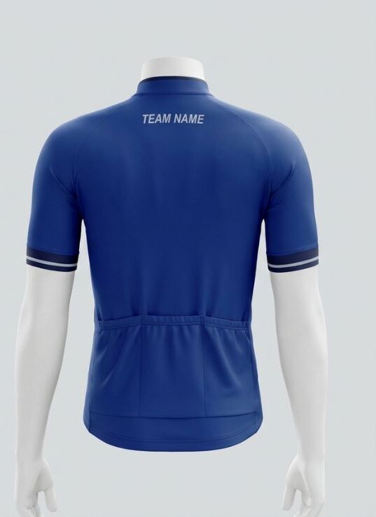 Cobalt Static Cycling Jersey, cobalt blue, back