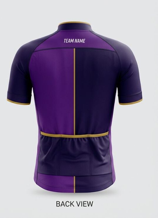 Violet Split Cycling Jersey, violet, back