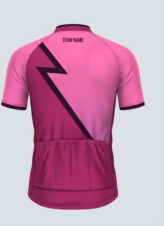 Magenta Volt Cycling Jersey, magenta, back