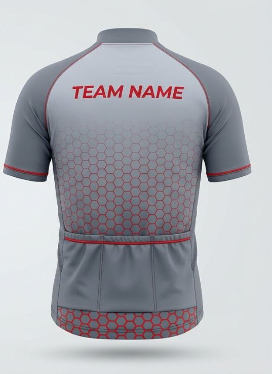 Cobalt Hex Cycling Jersey, cobalt blue, back