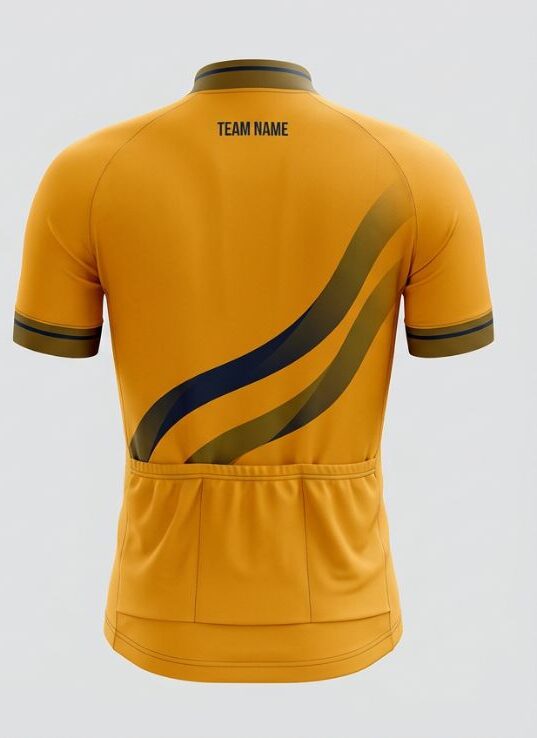 Amber Aurora Cycling Jersey, amber, back