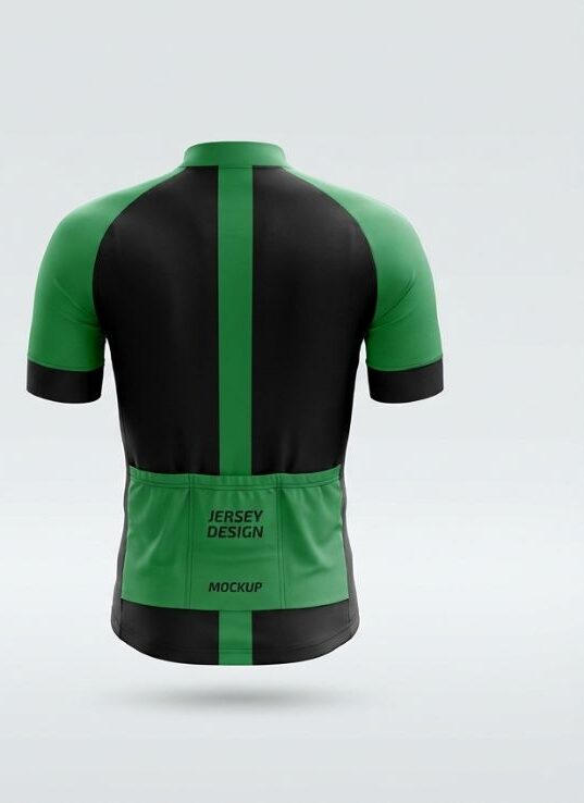 Sprinter's Green Cycling Jersey, green, back