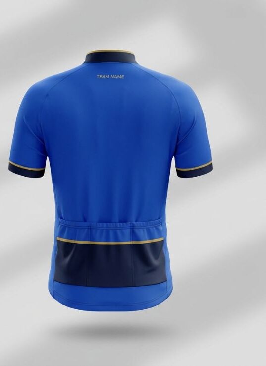 Cobalt Wave Cycling Jersey, cobalt blue, back