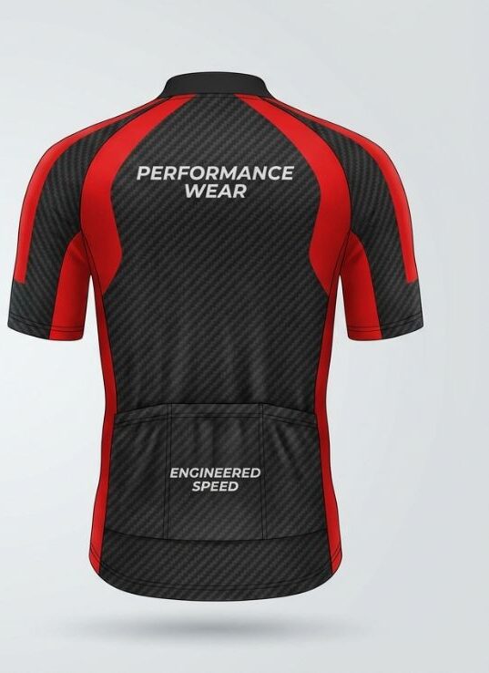 Carbon Aero Cycling Jersey, carbon black, back
