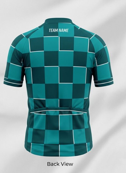 Teal Blade Cycling Jersey, teal, back