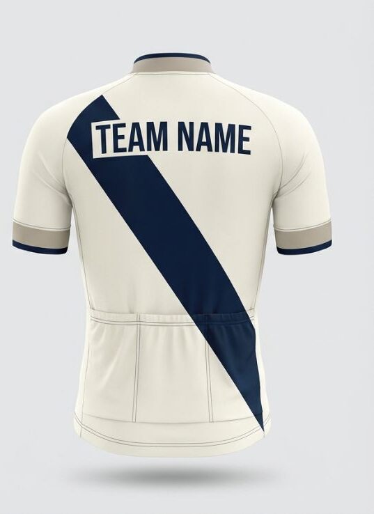 Ivory Sash Cycling Jersey, ivory, back
