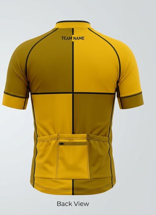 Amber Block Cycling Jersey, amber, back