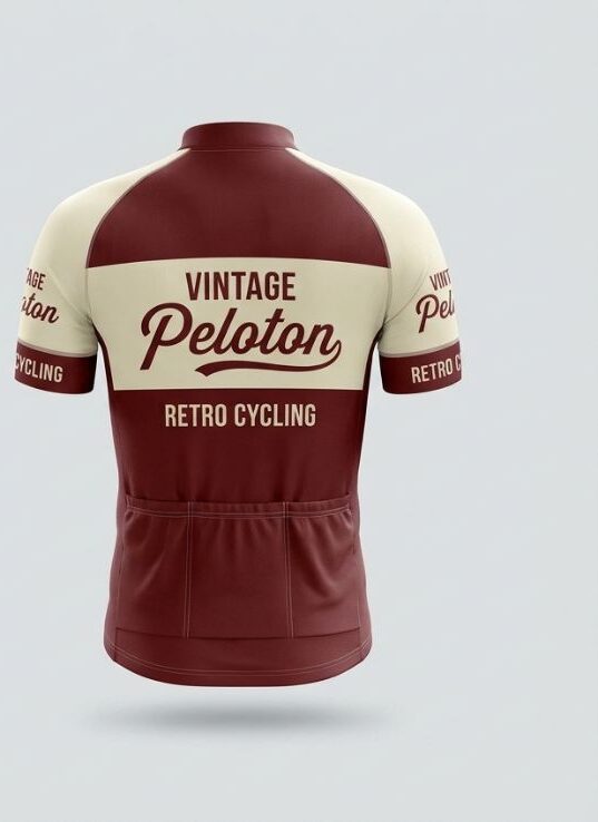 Retro Peloton Cycling Jersey, back