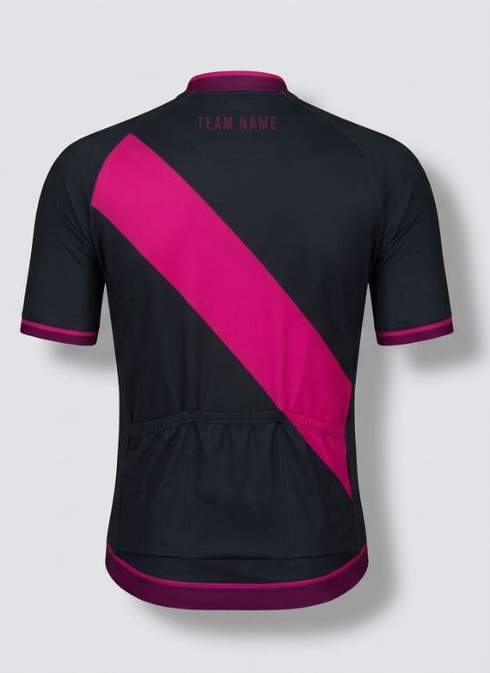 Jet Sash Cycling Jersey, jet black, back