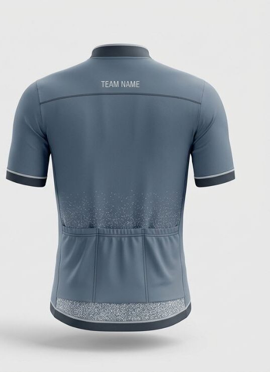 Slate Static Cycling Jersey, slate grey, back