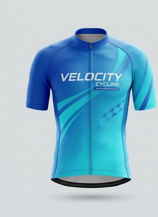 Velocity Blue Cycling Jersey
