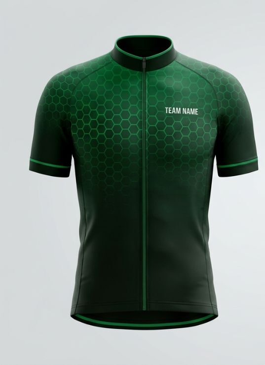 Emerald Hex Cycling Jersey