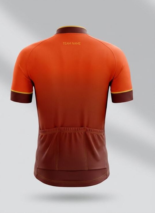Ember Dusk Cycling Jersey, ember orange, back