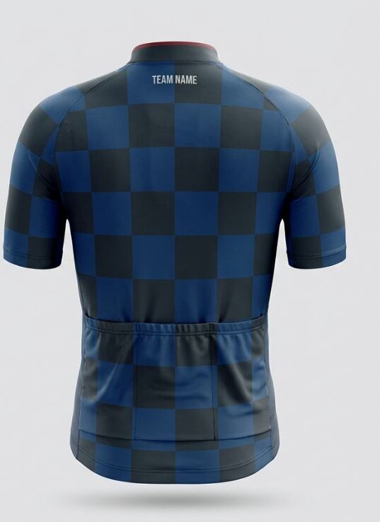 Ink Navy Blade Cycling Jersey, ink blue, back