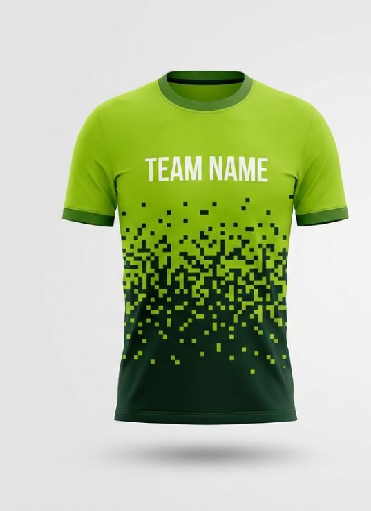 Lime Pixel Soccer Jersey