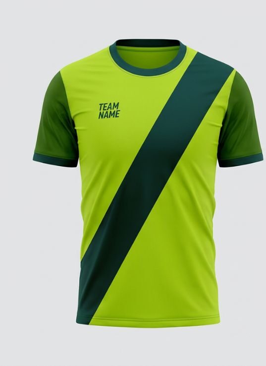 Lime Sash Soccer Jersey