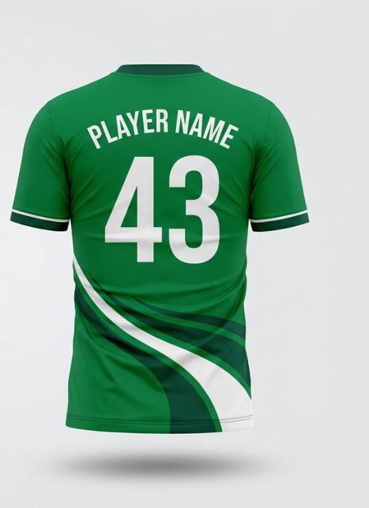 Emerald Crash Soccer Jersey, emerald green, back