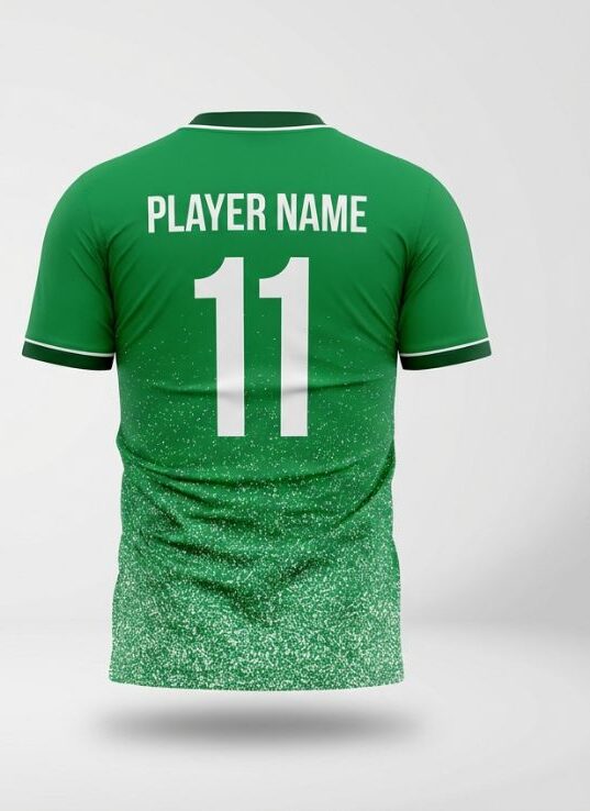 Emerald Noise Soccer Jersey, emerald green, back